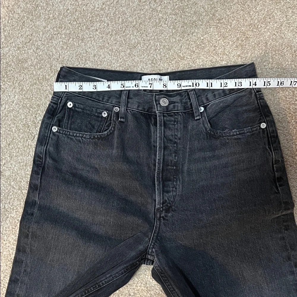 Agolde Women's Black Straight Jeans - Picture 9 of 11